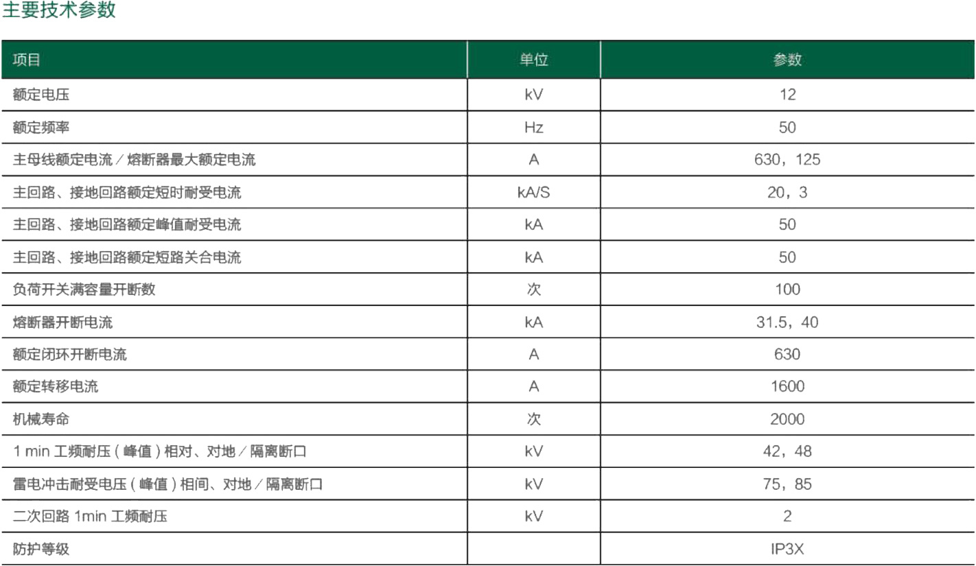 HXGN-12(SF6)单元式交流金属封闭环网开关设备